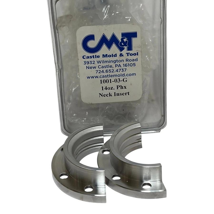 Castle Mold & Tool 1001-03-G 14oz Phx Neck Insert Blow Molding Machined Ring New