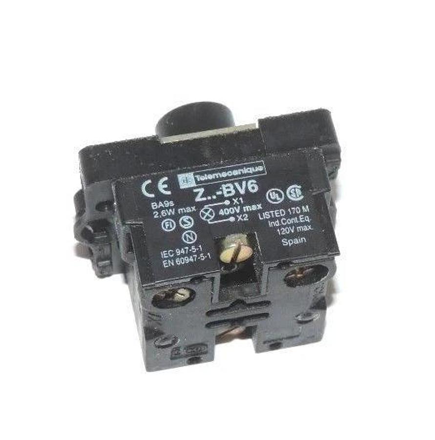Used NIB TELEMECANIQUE ZA2-BV6 PILOT LIGHT MODULE 400V MAX ZA2BV6