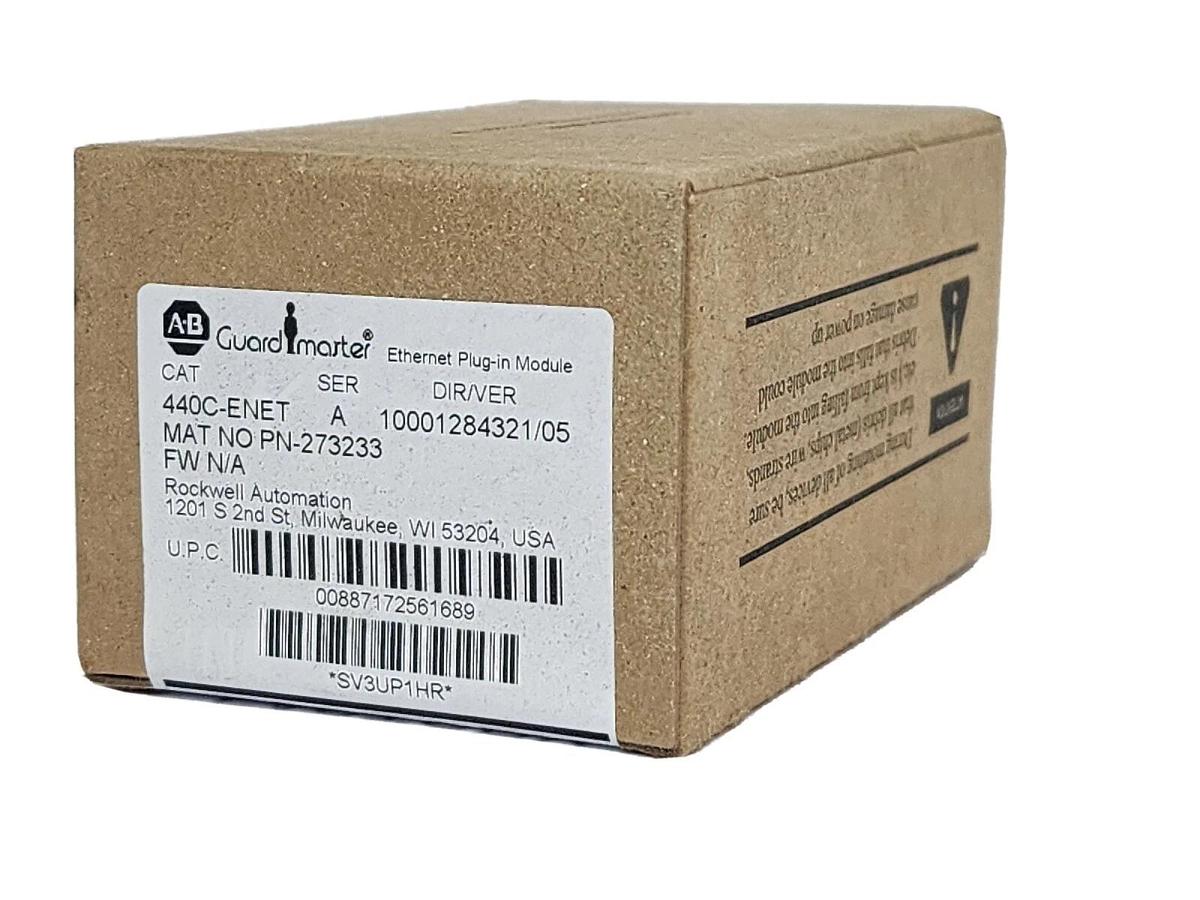 Used FACTORY SEALED ALLEN BRADLEY 440C-ENET SER. A ETHERNET PLUG-IN MODULE