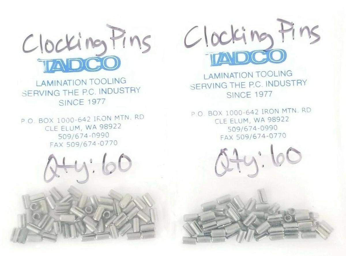 Used LOT OF 120 NEW TADCO CLOCKING PINS