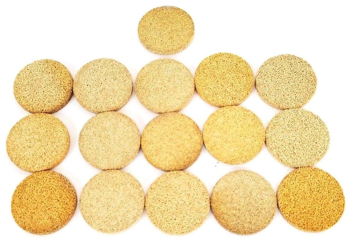 Used LOT OF 16 NEW GENERIC 1-1/32 DIA. X 1/8 THK BRONZE FILTERS