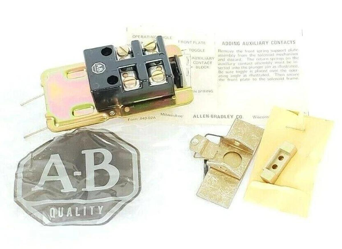 LOT OF 2 NEW ALLEN-BRADLEY 849-N2A SER. A TIMING RELAY AUXILIARY CONTACT KITS