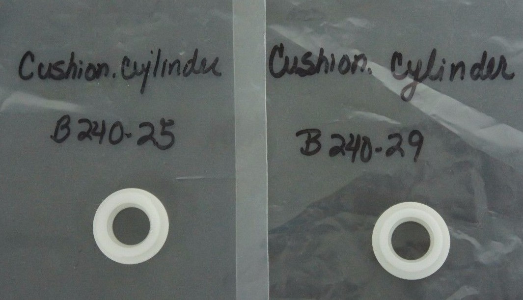 Used LOT OF 2 NEW GENERIC CYLINDER CUSHIONS (1) B240-25 (1) B240-29