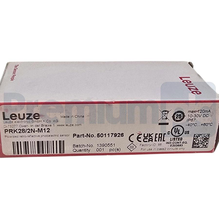 Used Leuze PRK28/2N-M12 | 50117926 Polarized Photoelectric Sensor M12 Connection NSMP