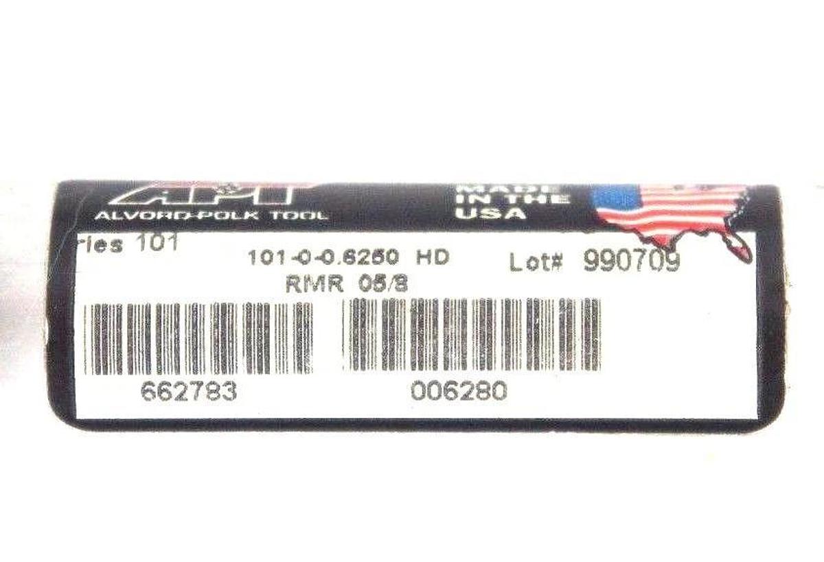 NEW ALVORD-POLK TOOL 101-0-0.6250 5/8" CHUCK REAMER A-P HS 7-99