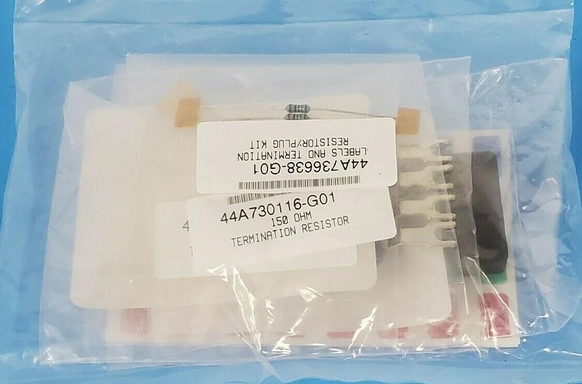 Used NEW GE FANUC 44A736638-G01 LABEL AND TERMINATION RESISTOR / PLUG KIT