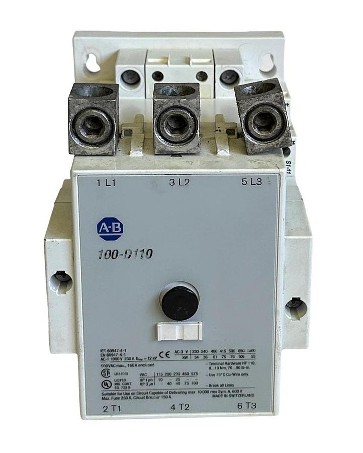 Used ALLEN BRADLEY 100-D110 /A NON-REVERSING CONTACTOR 100-D 100D110 *