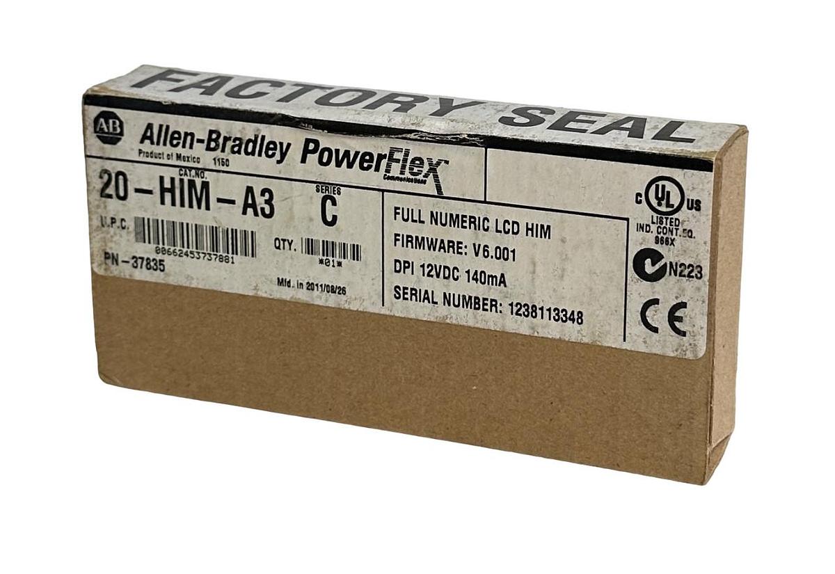 Used NEW SEALED ALLEN BRADLEY 20-HIM-A3 /C PowerFlex FULL NUMERIC LCD HIM 20HIMA3