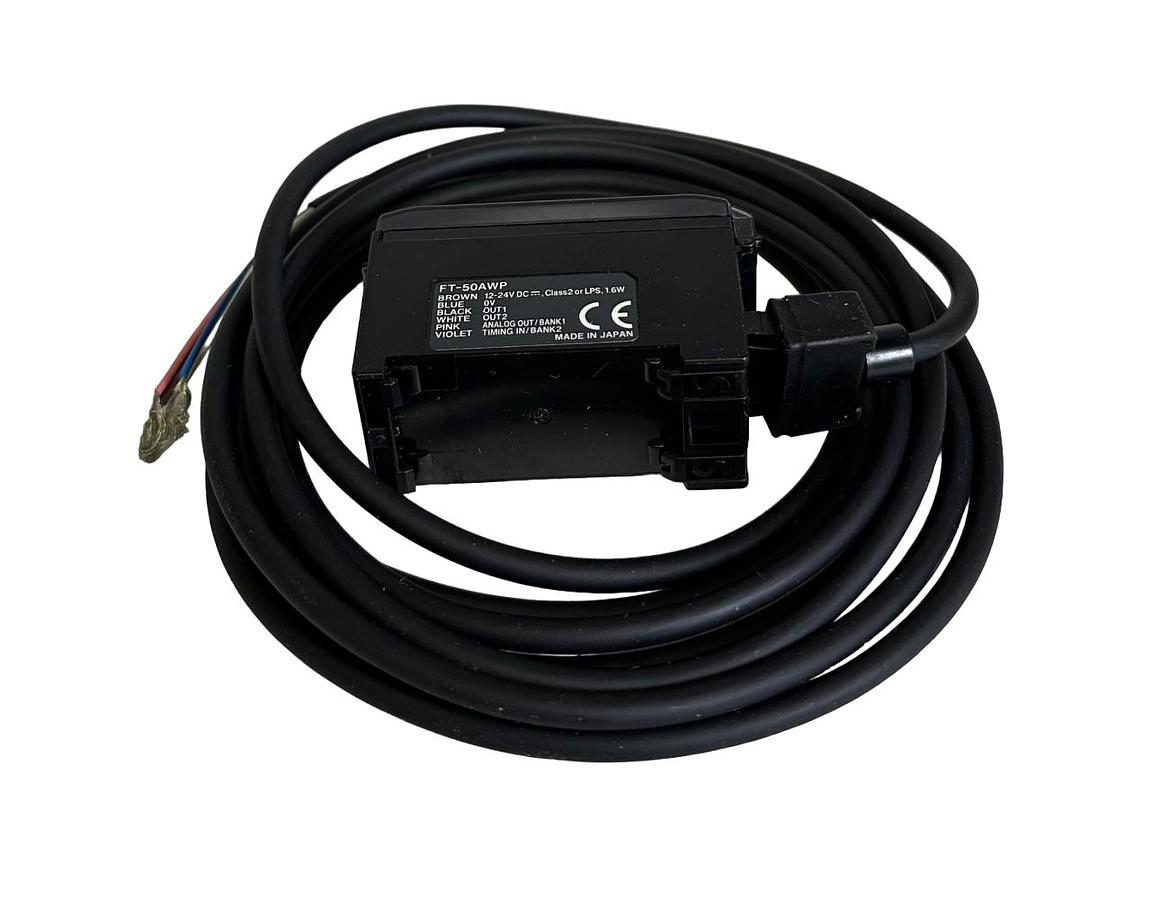 Used NEW KEYENCE FT-50AWP / FT50AWP MULTI-FUNCTION TEMPERATURE SENSOR 12-24Vdc LED