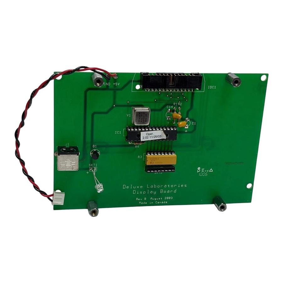 Used Deluxe Laboratories Display Board Rev B August 2003 PCB Circuit Assembly