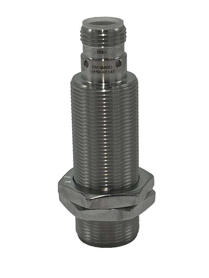 Used TURCK BI8U-EM18MWD-VP6X-H1141 Inductive Sensor 8 mm M18 Flush S.S IP69K
