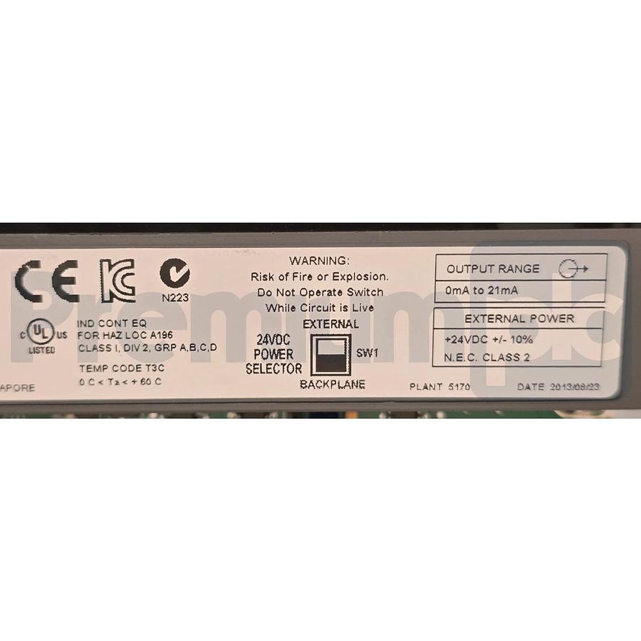 Allen-Bradley 1746-NO4I /A SLC 500 4-Channel Analog Output Module 1746NO4I NSMP