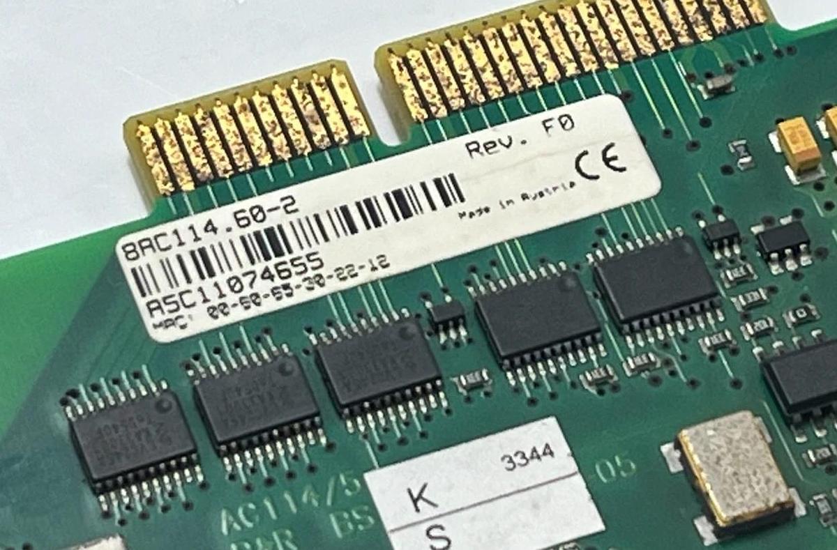 Used B&R 8AC114.60-2 ACOPOS POWERLINK V2 Interface Module Plug-In Card 2-Port USPI