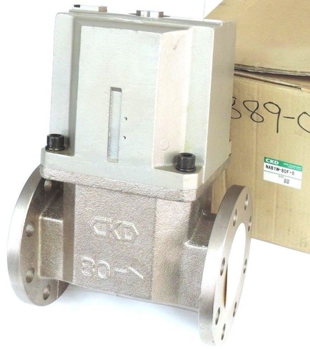 Used NEW CKD CORPORATION NAB2W-80F-0 PNUEMATIC SOLENOID COOLANT VALVE