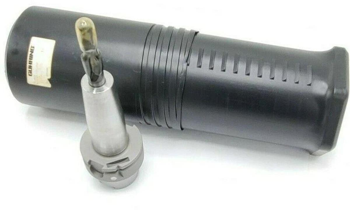 NEW GUHRING HSK63-A 0 14X120 TOOL HOLDER ASSY CT-62595 W/ CT-62596 14MM STEPDRIL