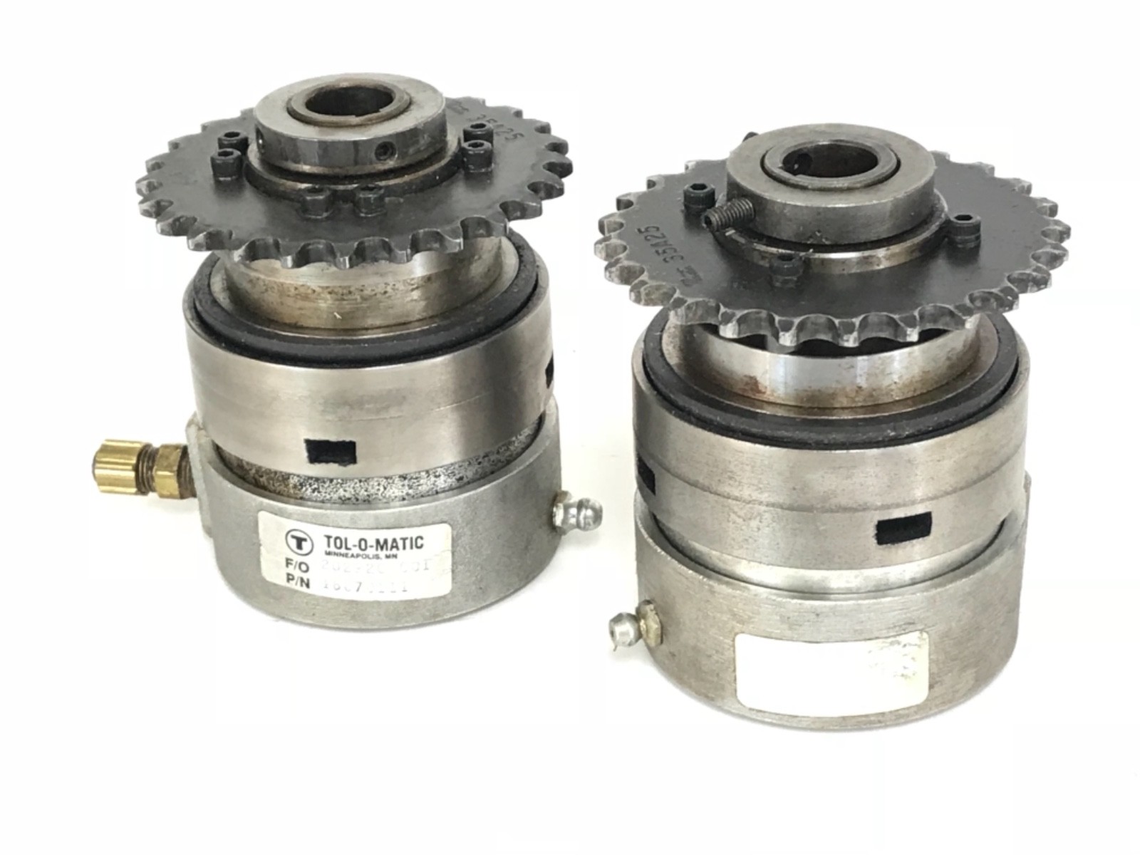 Used LOT OF 2 TOL-O-MATIC 16070111 ROLLER BEARING ASSY. W/ MARTIN 35A25 SPROCKET