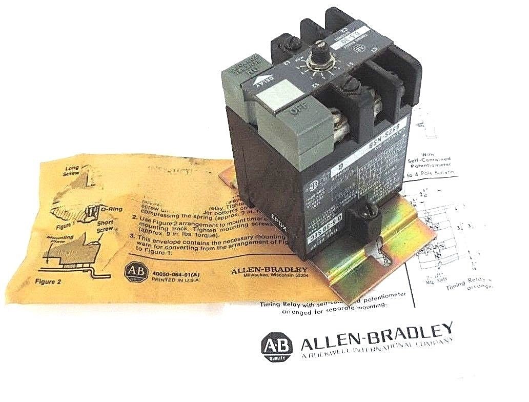 Used NEW ALLEN BRADLEY 852S-NSB SER. G SOLID STATE TIMING MODULE 0.5-30 SEC