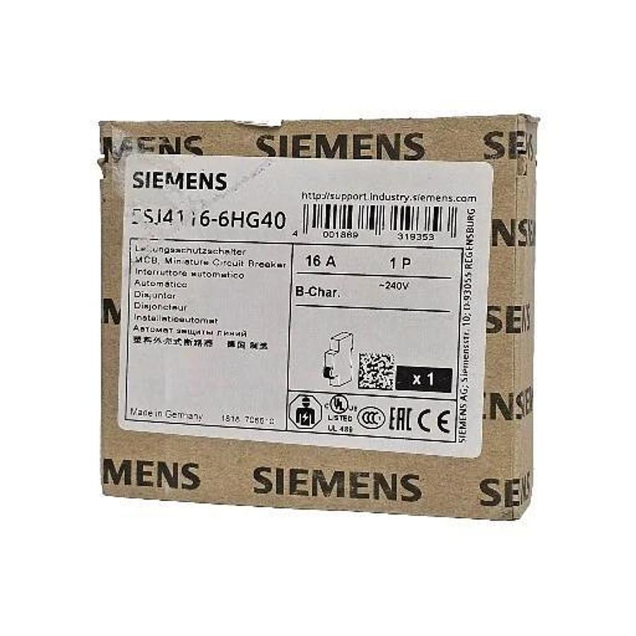 Used NIB SIEMENS 5SJ4116-6HG40 MINIATURE CIRUIT BREAKER 5SJ41166HG40 16A 1P
