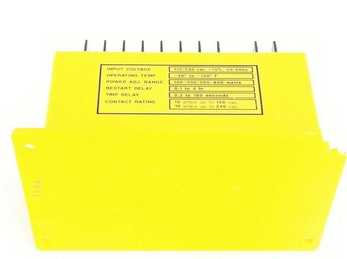 Used WARRENDER MODEL LM-3 MOTOR LOAD MONITOR LM3, 115/230 VAC