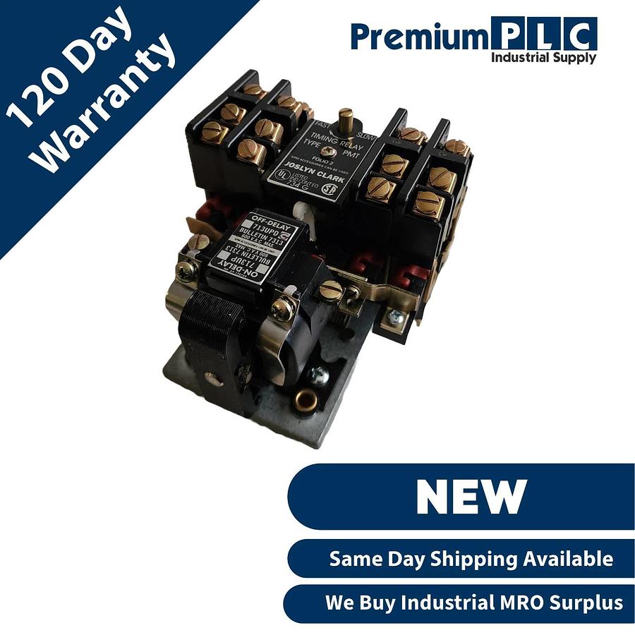 NEW JOSLYN CLARK 713UPDG-76 PMT PNEUMATIC TIMING RELAY 713UPDG76 COIL 120V