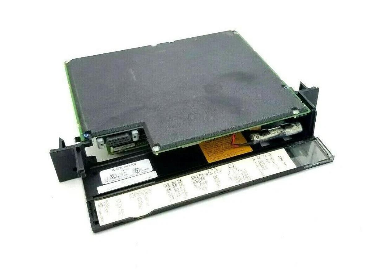 Used GE FANUC IC697CPU771S CPU MODULE W/ IC697MEM713B 512KB CMOS MEMORY IC697CPU771S