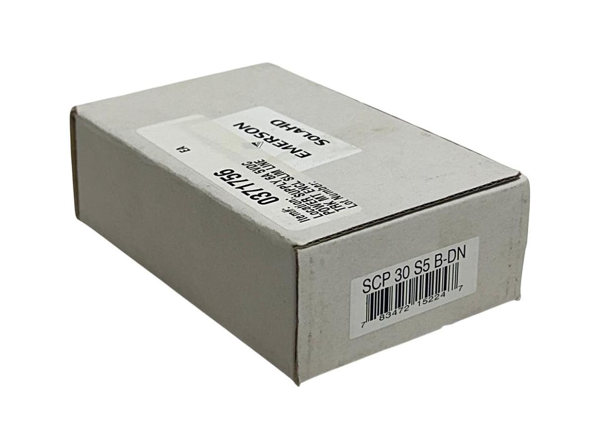 Used EMERSON SOLA HD SCP30 S5B-DN / SCP30S5BDN SLIM POWER SUPPLY 5VDC OUTPUT NSMP