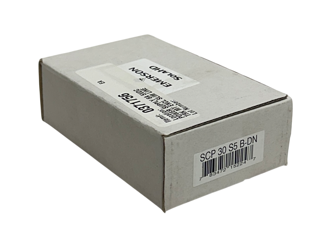 Used EMERSON SOLA HD SCP30 S5B-DN / SCP30S5BDN SLIM POWER SUPPLY 5VDC OUTPUT NSMP