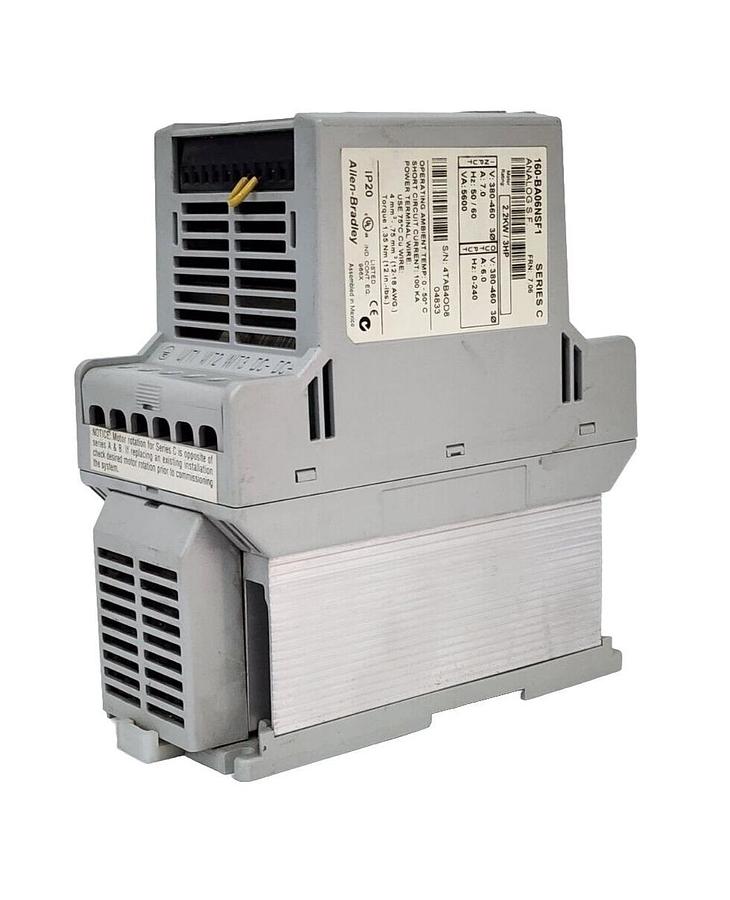 Used ALLEN BRADLEY 160-BA06NSF1 SER. C VARIABLE SPEED DRIVE FRN: 7.06