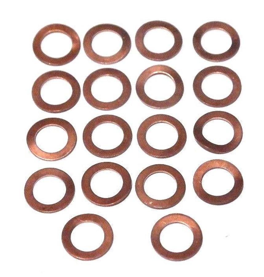 Used LOT OF 18 KRONES 0-163-01-525-4 BRASS WASHERS 0163015254