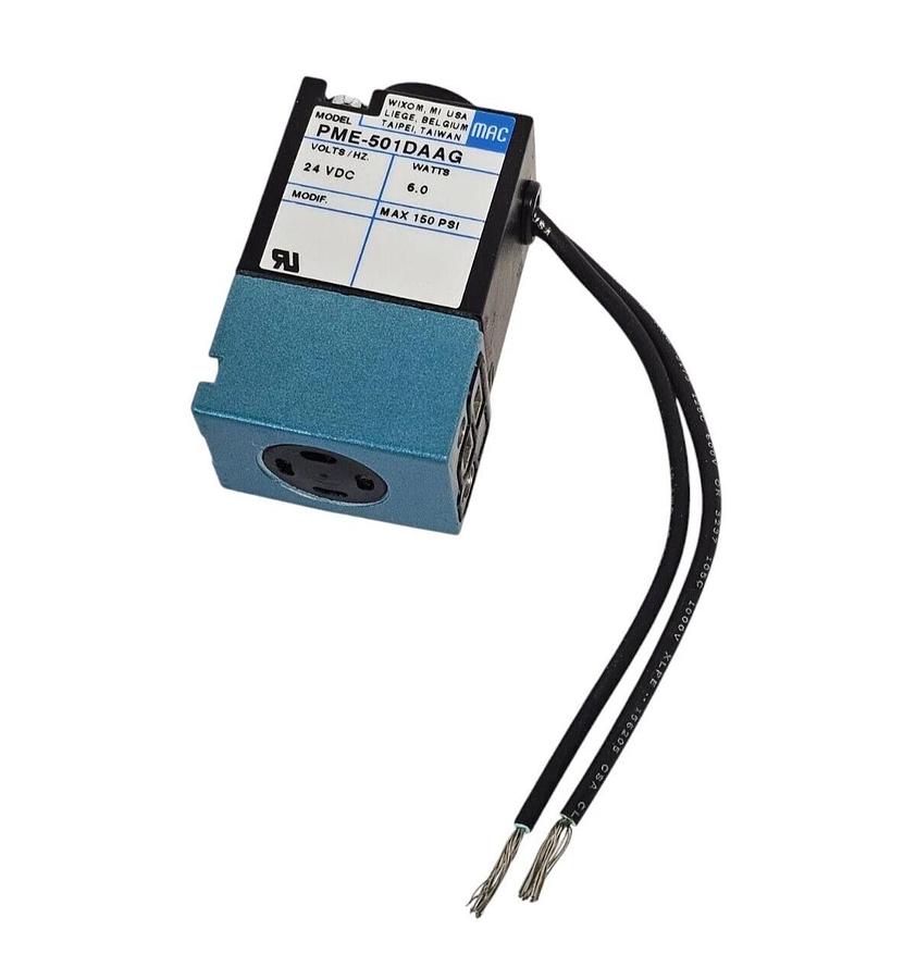 Used NIB MAC PME-501DAAG SOLENOID VALVE PME501DAAG 24VDC 6W