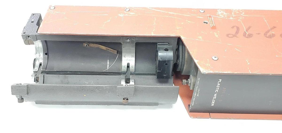 Used BRANSON 400 L-S ULTRASONIC PLASTIC WELDER 400-LS 400L-S 400LS, MODEL 2528