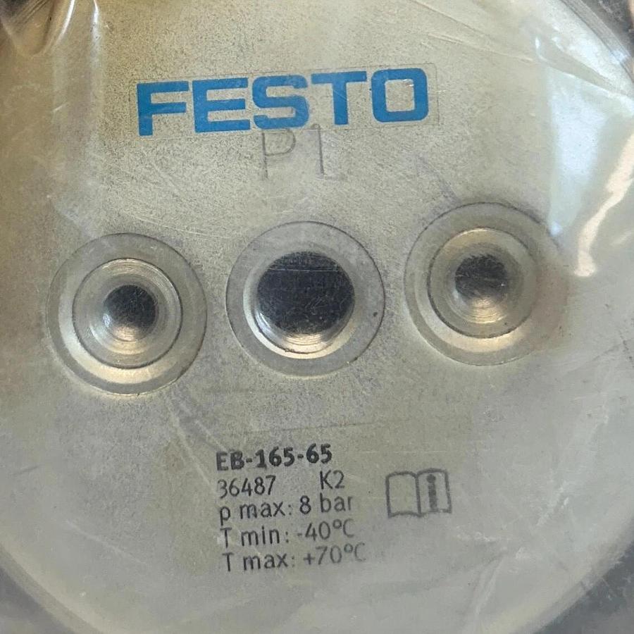Used NEW FESTO EB-165-65 / 36487 BELLOW CYLINDER 8BAR SINGLE-ACTING 65mm STROKE NSMP