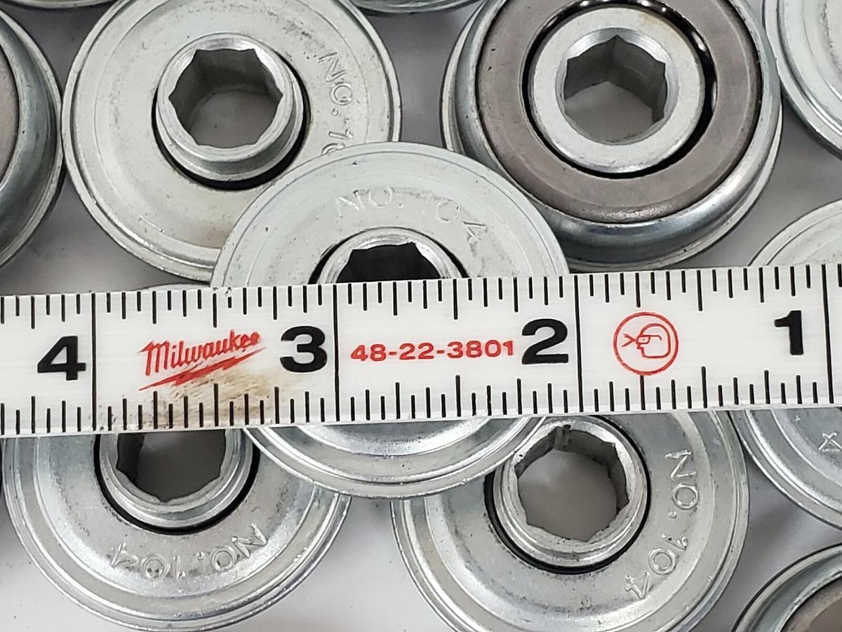 Used LOT OF 18 GENERIC NO. 104 BALL BEARINGS
