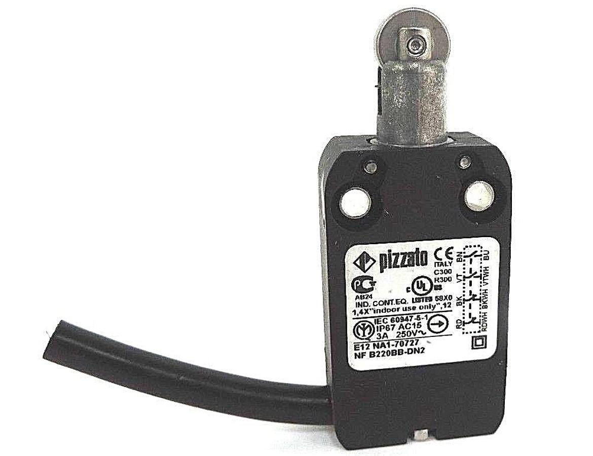 Used NEW PIZZATO NFB220BB-DN2 MODULAR PREWIRED SWITCH WITH ROLLER PLUNGER