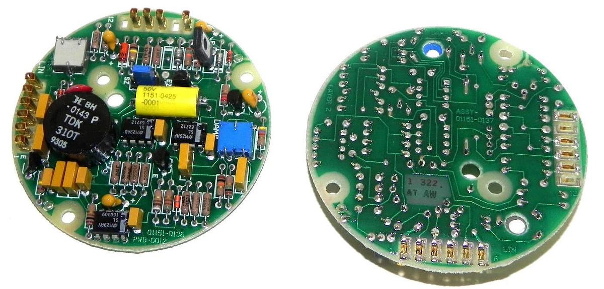 LOT OF 2 NEW ROSEMOUNT 01151-0137 PC BOARD AMPLIFIER 3'' DIA. 01151-0137-0001