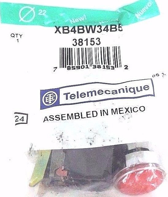 NEW TELEMECANIQUE XB4BW34B5 PUSHBUTTON LED 24V