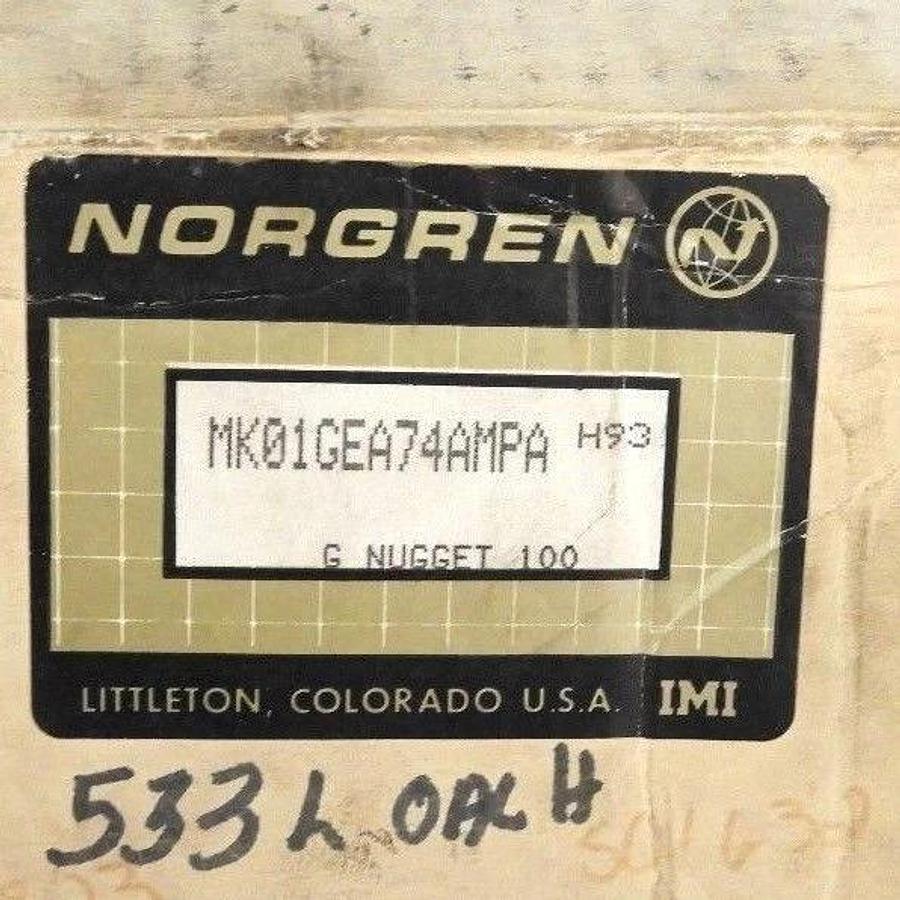 NIB NORGREN MK01GEA74AMPA G NUGGET 100 W/ 54550-50, 54473-01, 54581-50