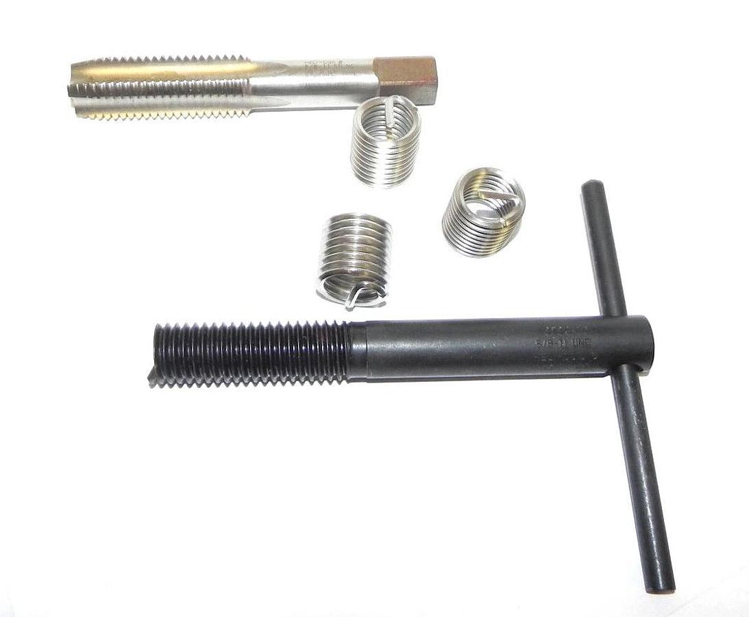 HELICOIL THREAD REPAIR LOT, INCLUDES 5/8-11 INSERTS, 5/8-11 TAP,5/8-11 MANDREL