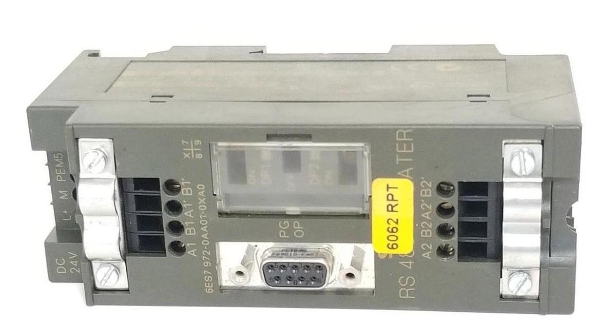Used SIEMENS 6ES7 972-0AA01-0XA0 RS485 REPEATER MODULE 6ES79720AA010XA0