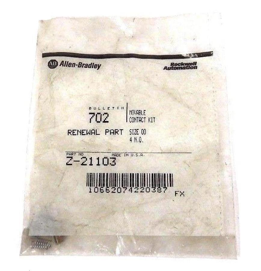 Used NIB ALLEN BRADLEY Z-21103 MOVABLE CONTACT KIT Z21103