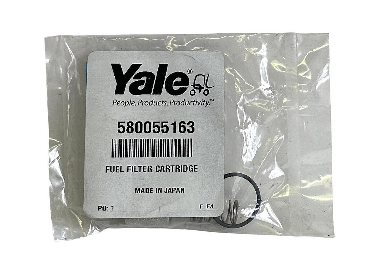 Used NEW SEALED YALE 580055163 / YT580055163 OEM FUEL FILTER CARTRIDGE FOR FORKLIFT
