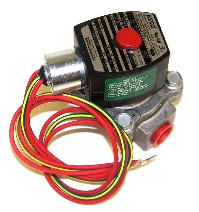Used NIB ASCO REDHAT EF8215G001 SOLENOID VALVE 3/8" NPT, REBUILD KIT # 302349