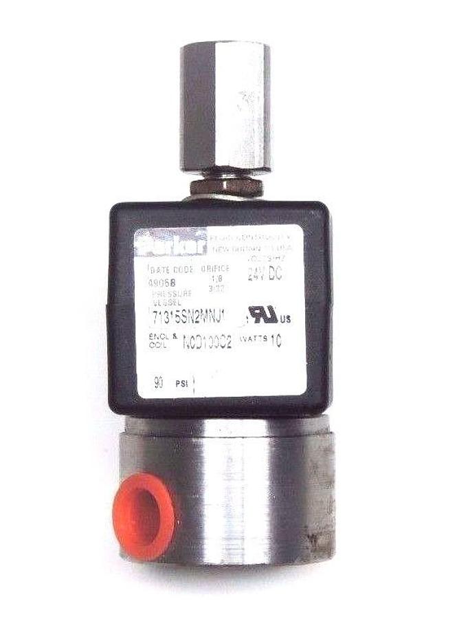 Used PARKER 71315SN2MNJ1 SOLENOID VALVE 1-1/4" NPT 10WATT, 24VDC, 90PSI