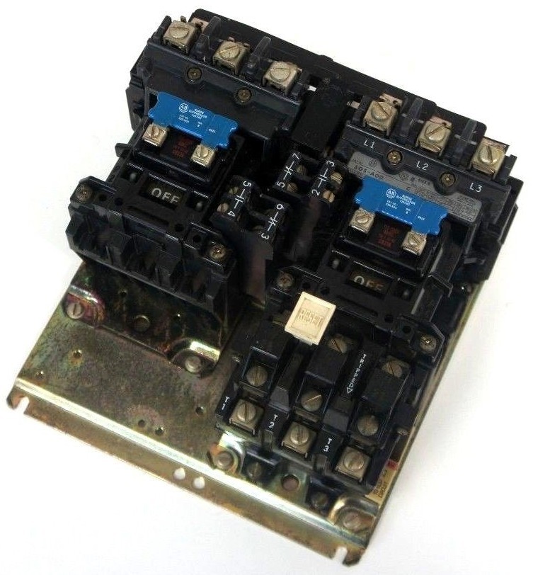 Used ALLEN BRADLEY 505-AOD REVERSING STARTER SER C SIZE D 18AMP MAX 600VAC MAX
