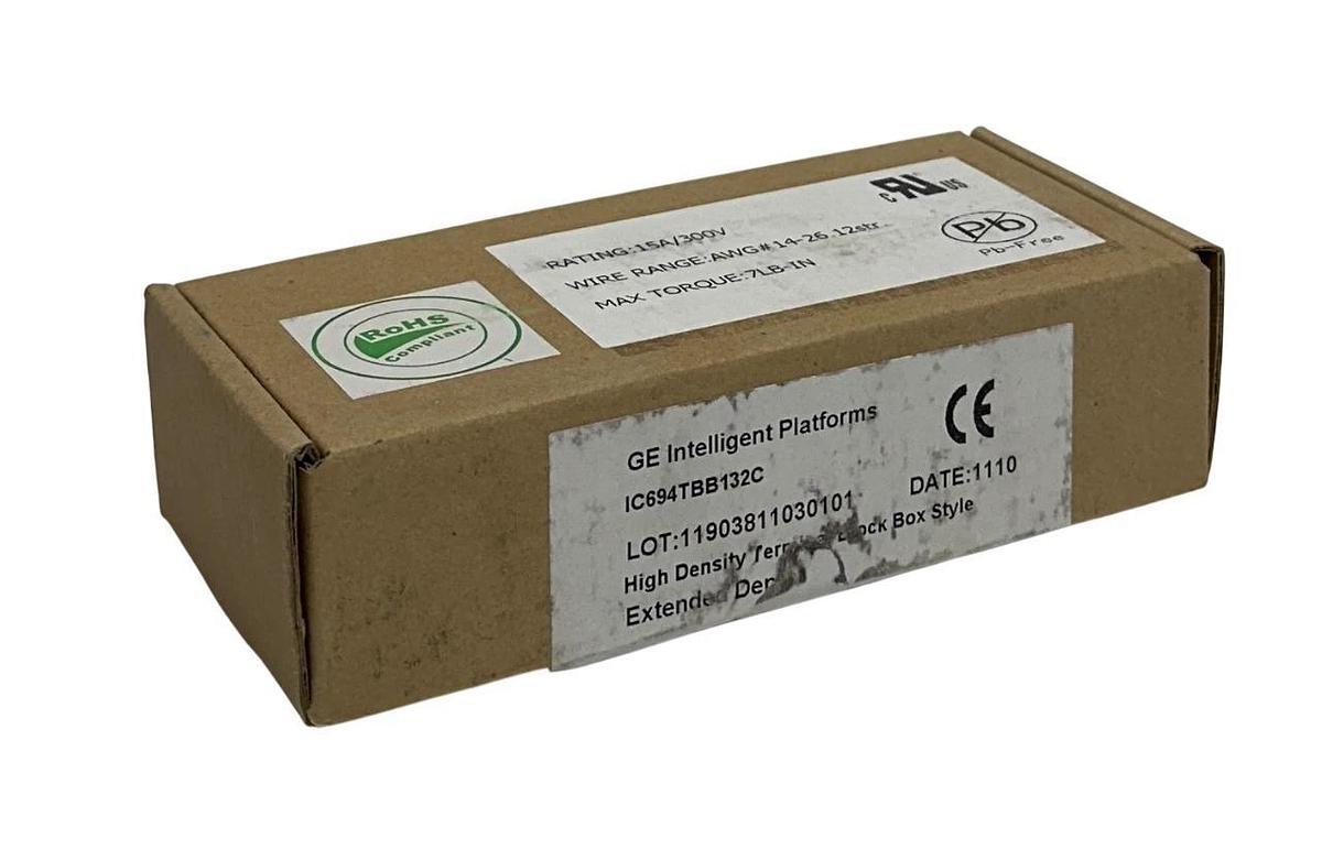 Used GE FANUC IC694TBB132C / IC694TBB132 HIGH DENSITY TERMINAL BLOCK 36-PT NSFS