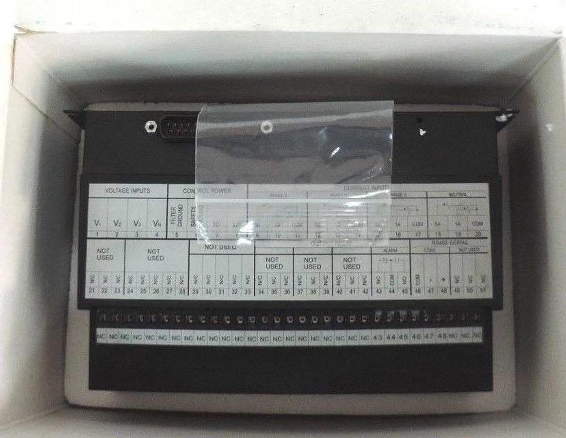 Used NIB GE MULTILIN PQM POWER QUALITY METER VERSION: 301.000 W/ PC SOFTWARE