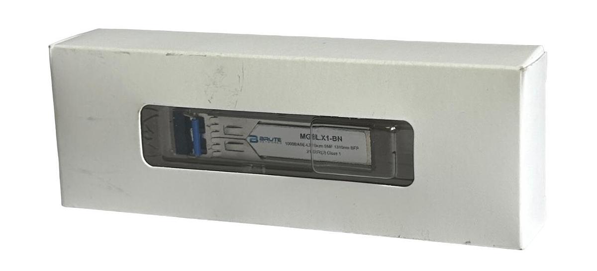 Used NEW BRUTE NETWORKS MGBLX1-BN / MGBLX1BN 1000BASE-LX 10km SMF 1310mm SFP
