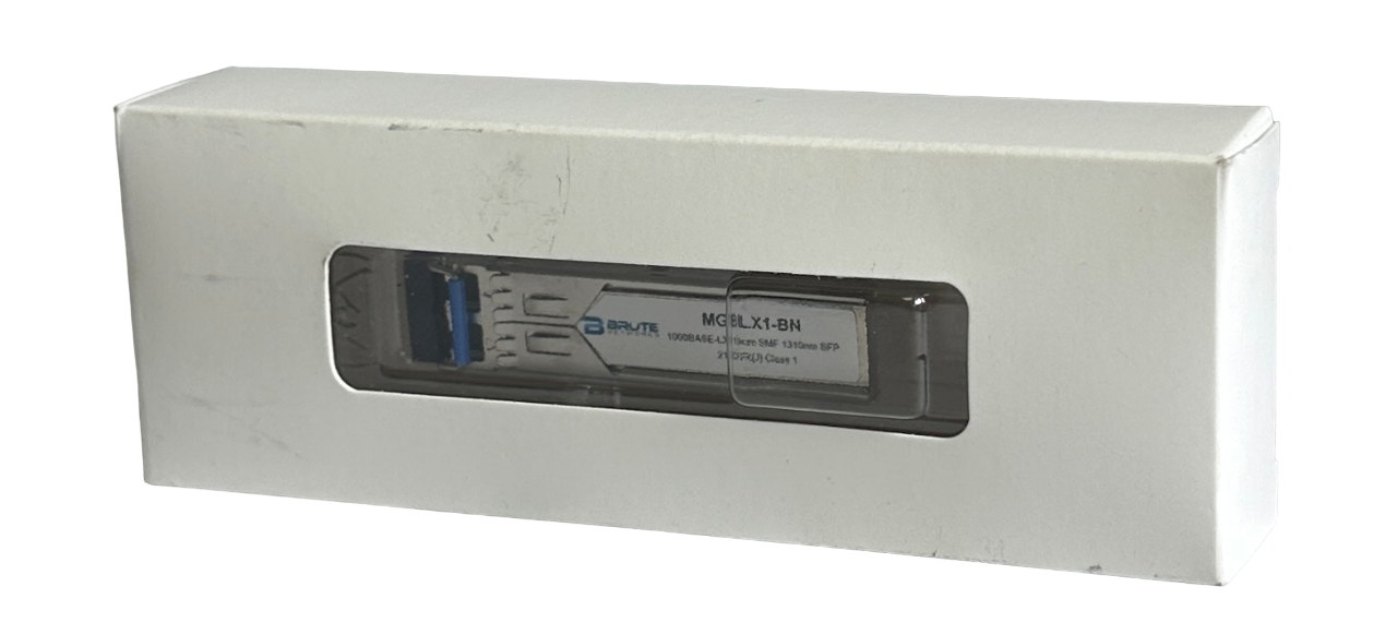 Used NEW BRUTE NETWORKS MGBLX1-BN / MGBLX1BN 1000BASE-LX 10km SMF 1310mm SFP