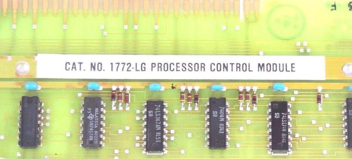 Used ALLEN BRADLEY 1772-LG PROCESSOR CONTROL MODULE SER. A, F/W REV. 3, 1772LG, LP-3