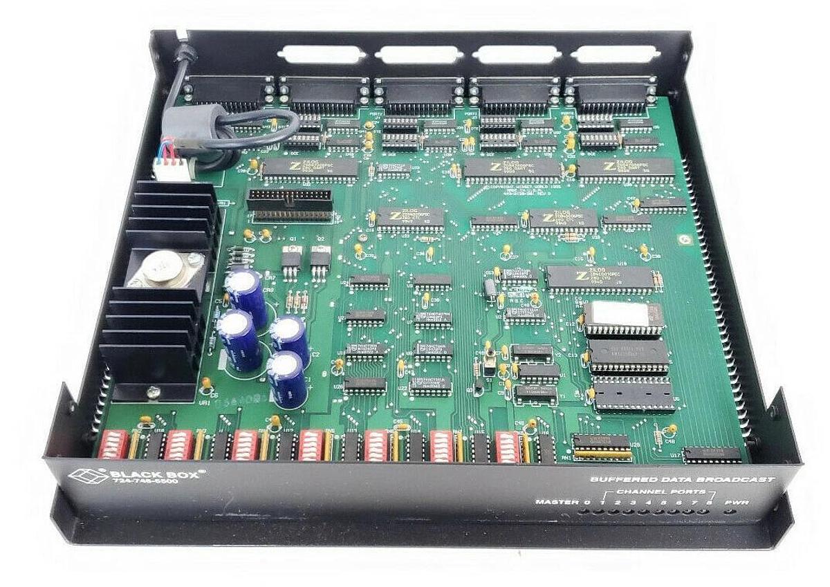Used BLACK BOX TL160A-R2 BUFFERED DATA BROADCAST UNIT TL160AR2 (MISSING PARTS)